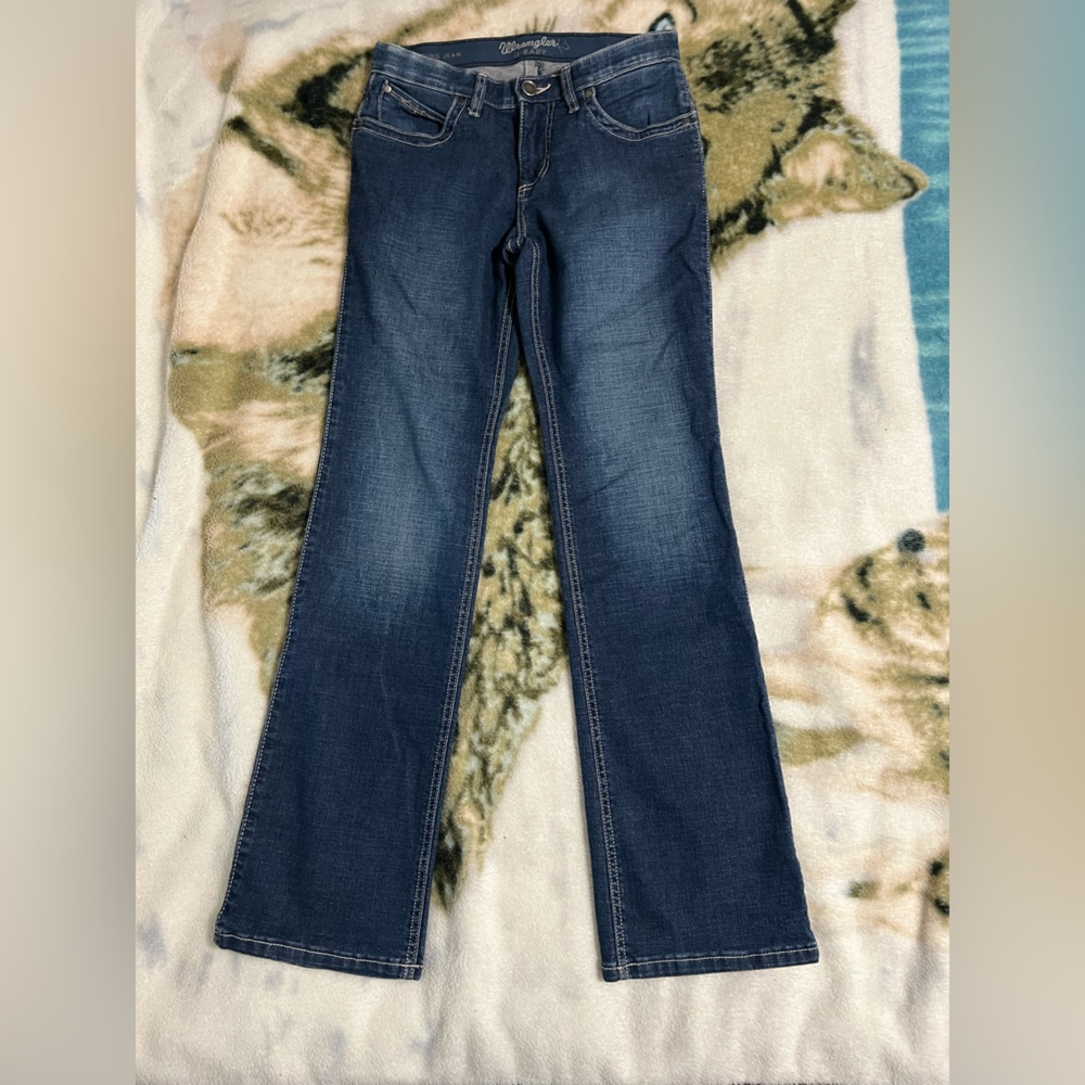 Wrangler Blue Boot Cut Jeans Classic Style
